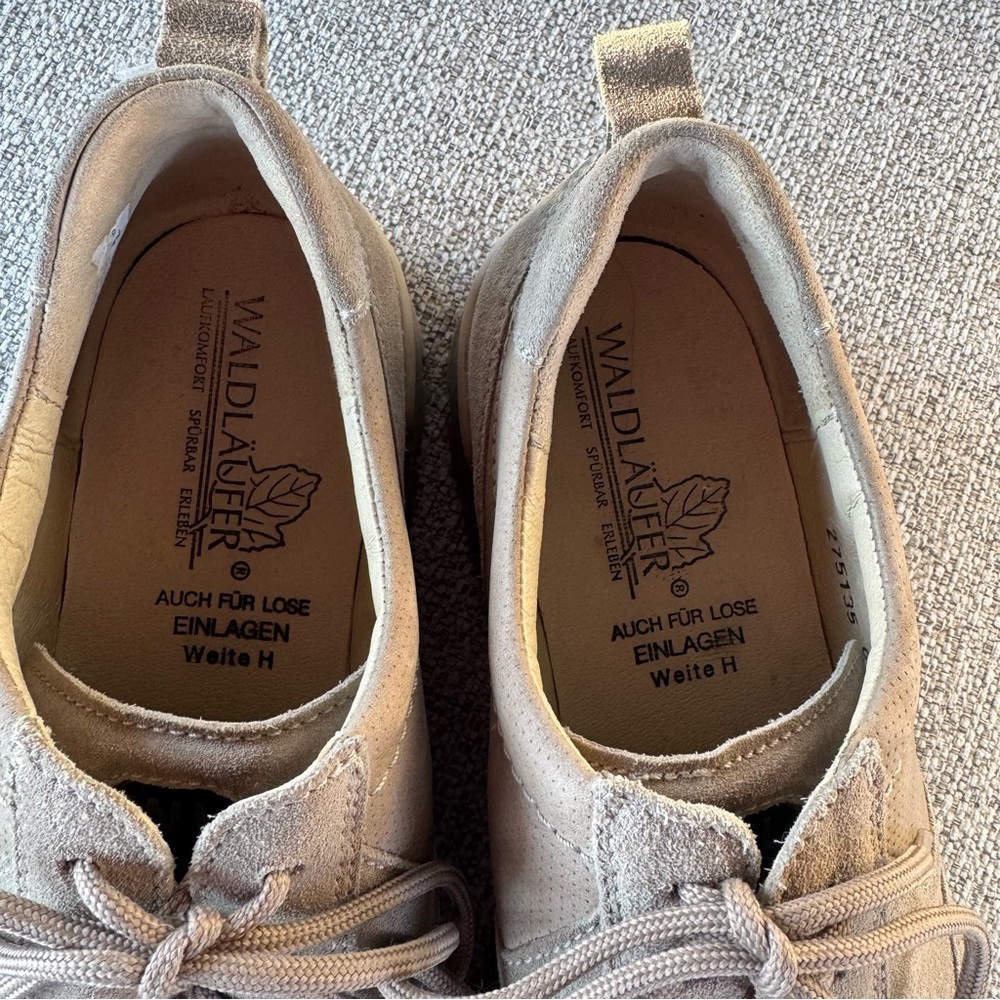 Waldlaufer  Men's Taupe Casual Shoes 10.5 - Picture 7 of 8